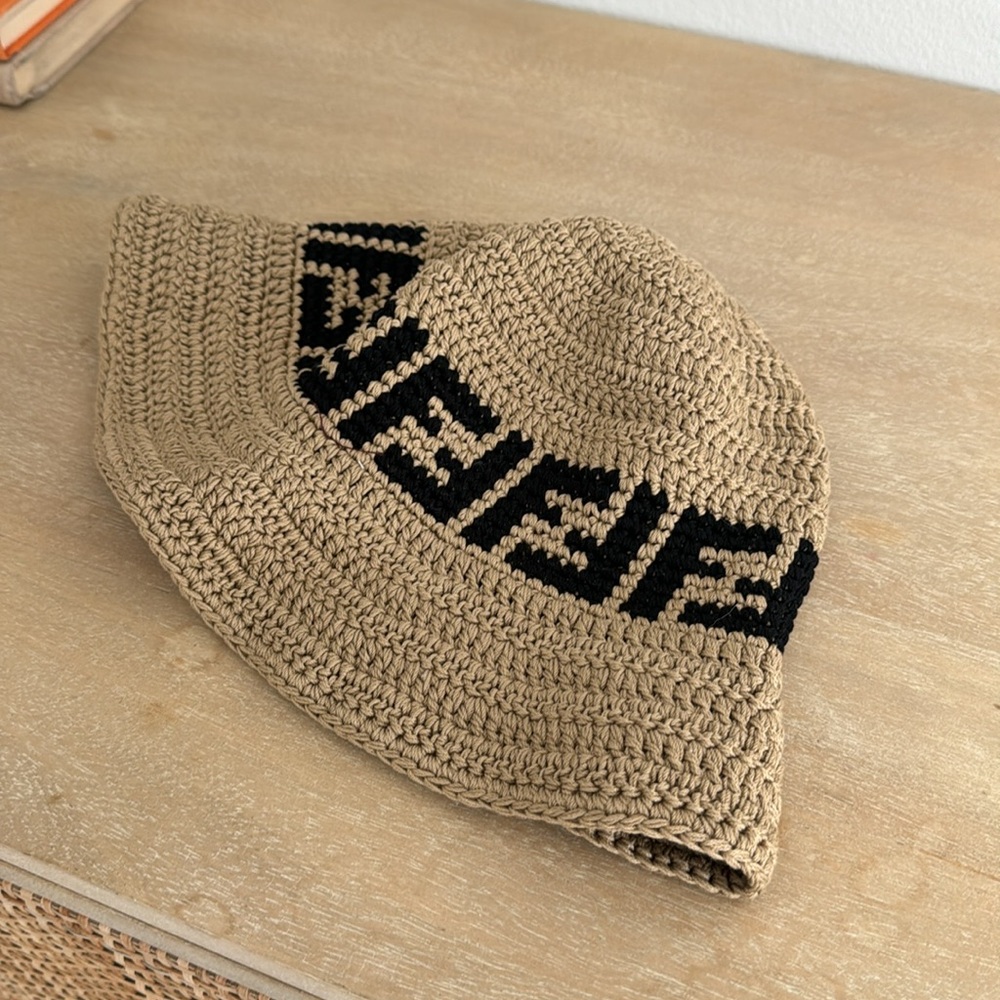 Fendi Crotchet - Design Hat - 100% Authentic